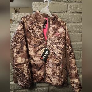 Realtree Women's Camouflage Thinsulate Jacket with Pink Lining NEW WITH TAGS 2XL
